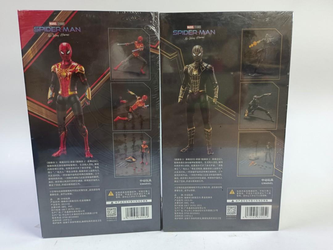Mark Black Spiderman and Red Gold Spiderman Original Zd Toys Brand with Disney license sticker No Way Home brand new stocks sold Separately (Category: Figurines & Statues) located in Manila. Submitted by triple_jjj (Listing ID 1189107051, Image 2). Description: Authentic Original Brand with license sticker All brand new Ready Stocks with Box Zd toys Authentic Brand Black and ahold Spiderman No way home sold Separately 7 inches tall PVC materials 
