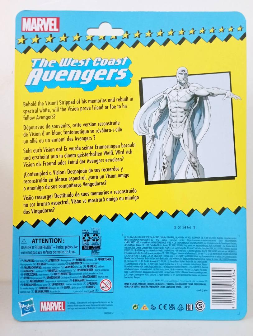 Marvel Legends Retro White Vision (MOC), Hobbies & Toys, Toys & Games ...