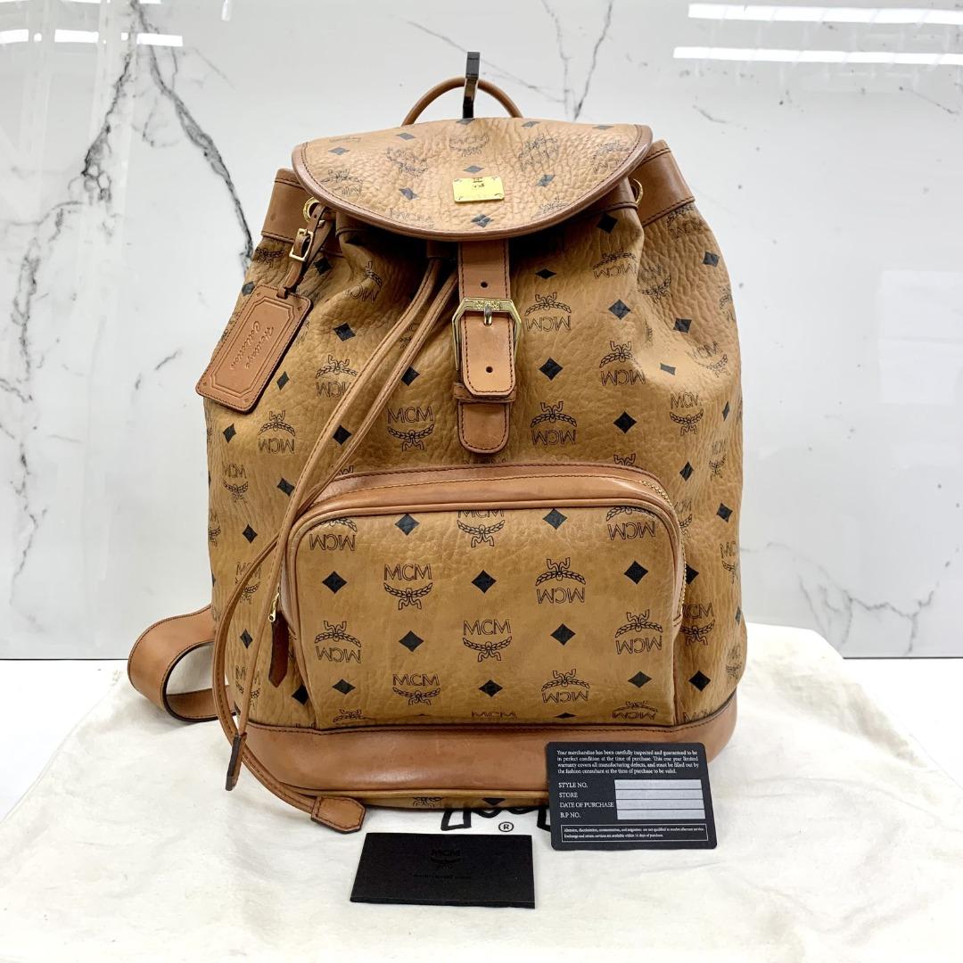 MCM BROWN HERITAGE COLLECTION BACKPACK 227024411 WE