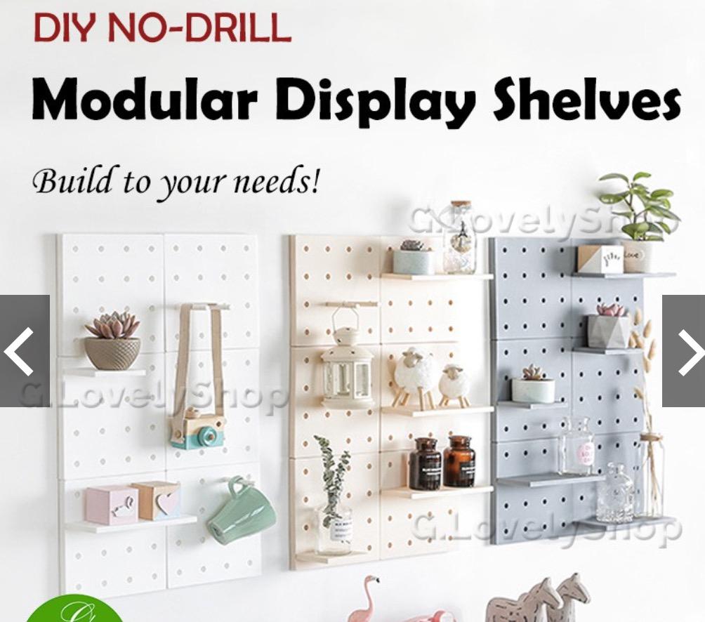 Modular Pegboard DIY Wall Storage, Furniture & Home Living, Home