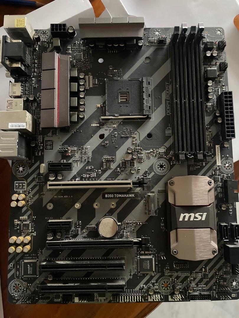 MSI B350 motherboard, Computers & Tech, Parts & Accessories, Computer