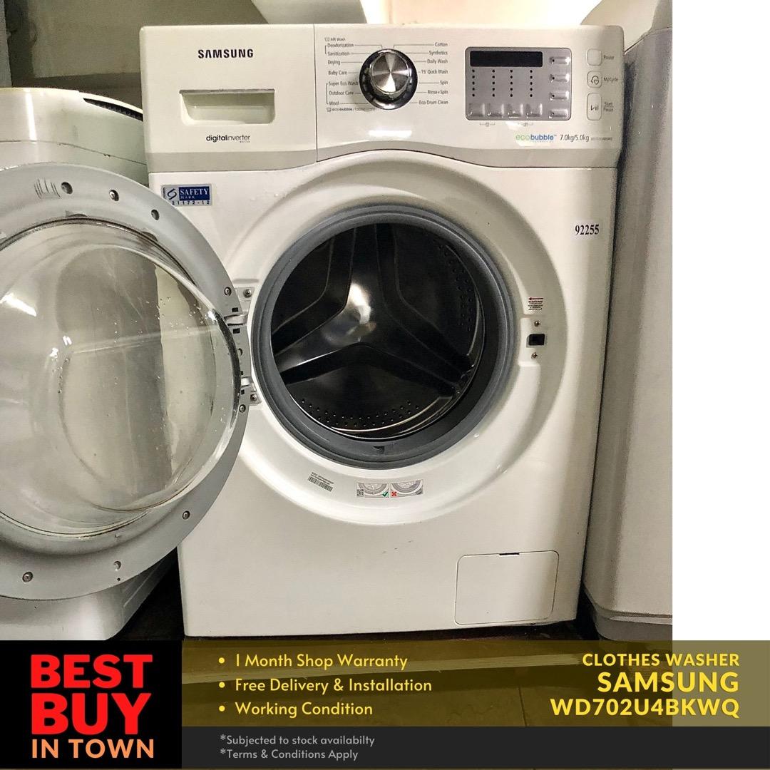 MUST BUY! SAMSUNG 7/5KG FrontLoader Washing Machine with Dryer