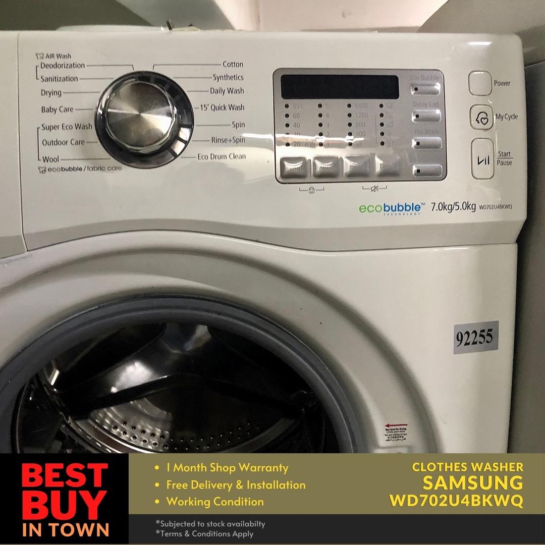 MUST BUY! SAMSUNG 7/5KG FrontLoader Washing Machine with Dryer