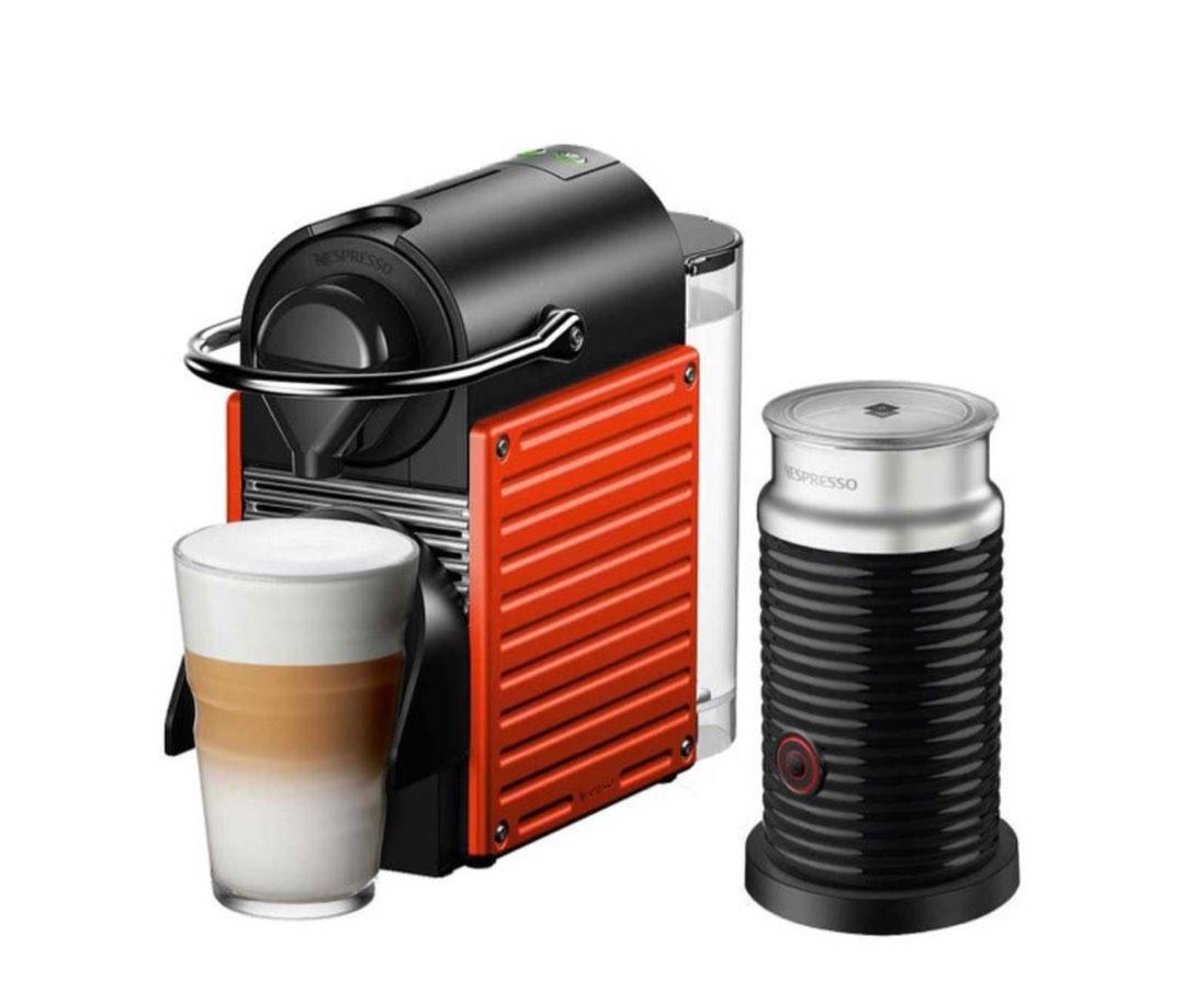 Nespresso PIXIE coffee machine in Electric Red, TV & Home Appliances