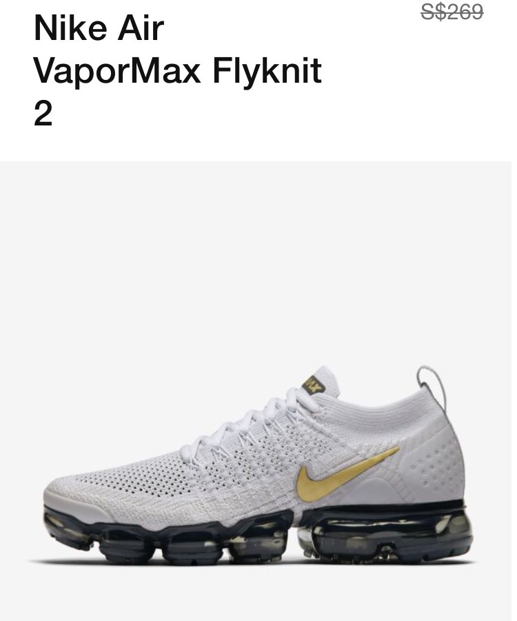 Nike Air Vapormax Flyknit 2 Women s Fashion Footwear Sneakers