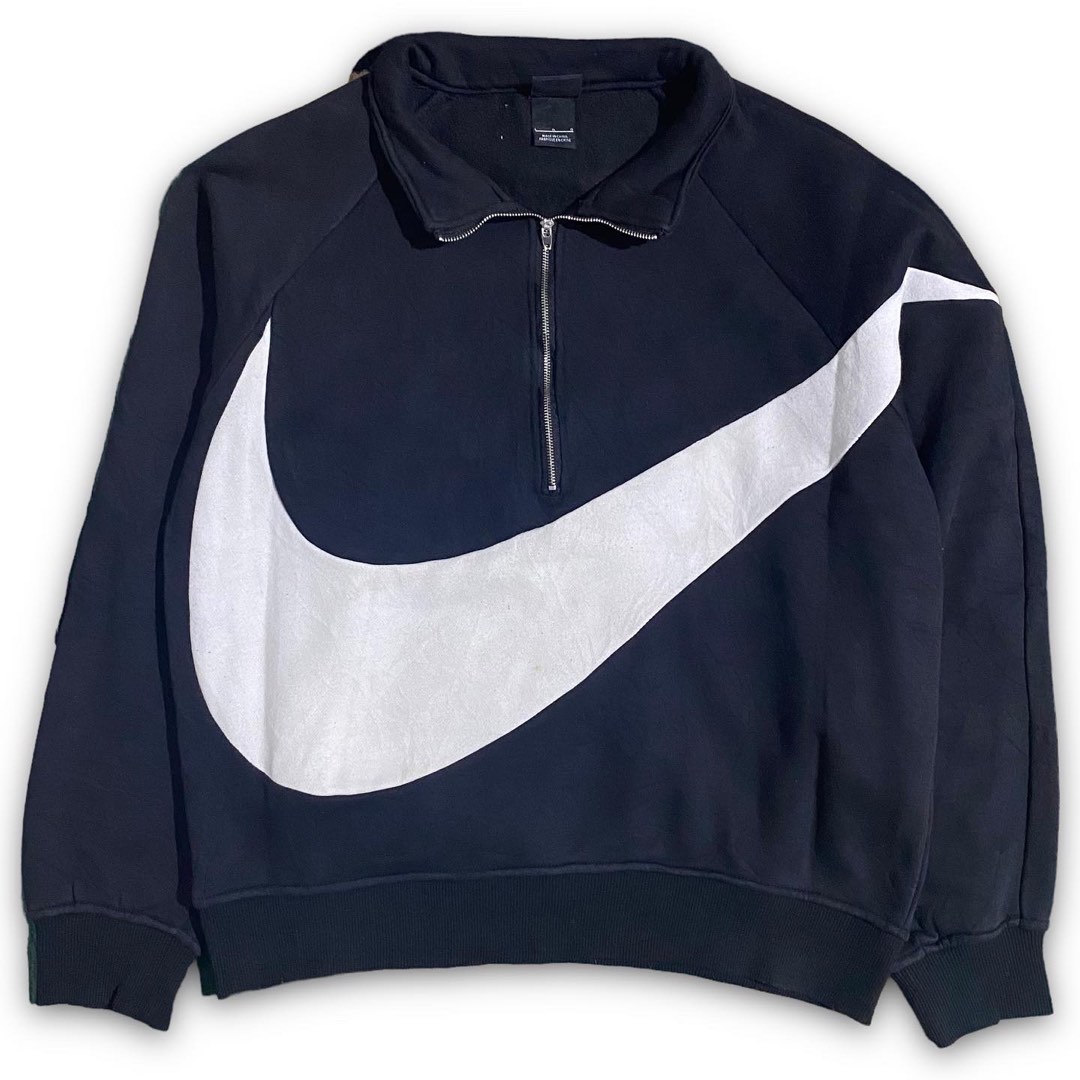 Nike big swoosh half zip online