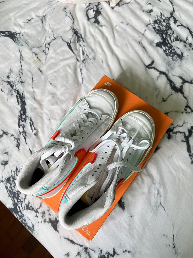 nike blazer mid 77 infinite kumquat unisex, Women's Fashion, Footwear