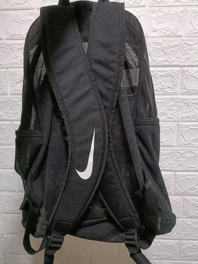 Black mesh sales nike backpack