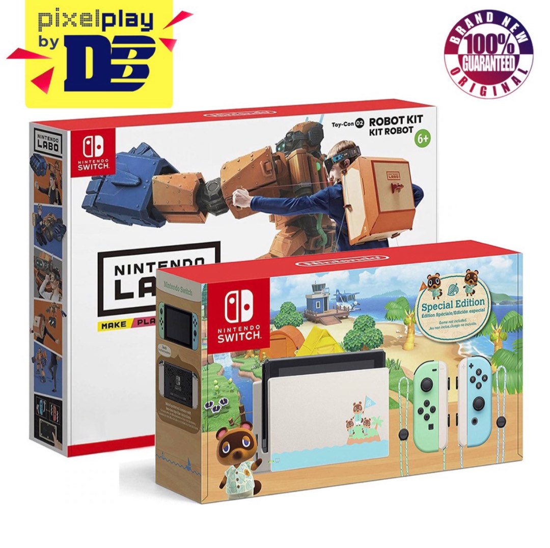 Nintendo Switch Animal Crossing Console + Physical Games, Video Gaming