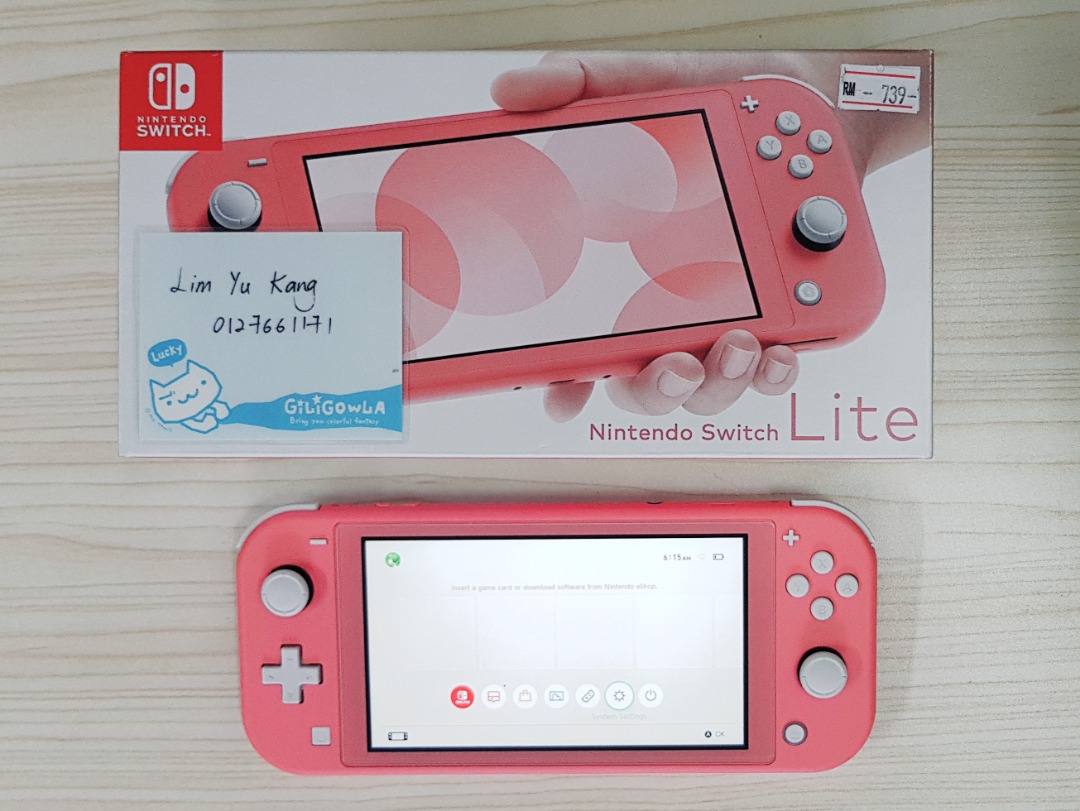 Nintendo Switch Lite (Coral Pink) Warranty April 2023, Video 