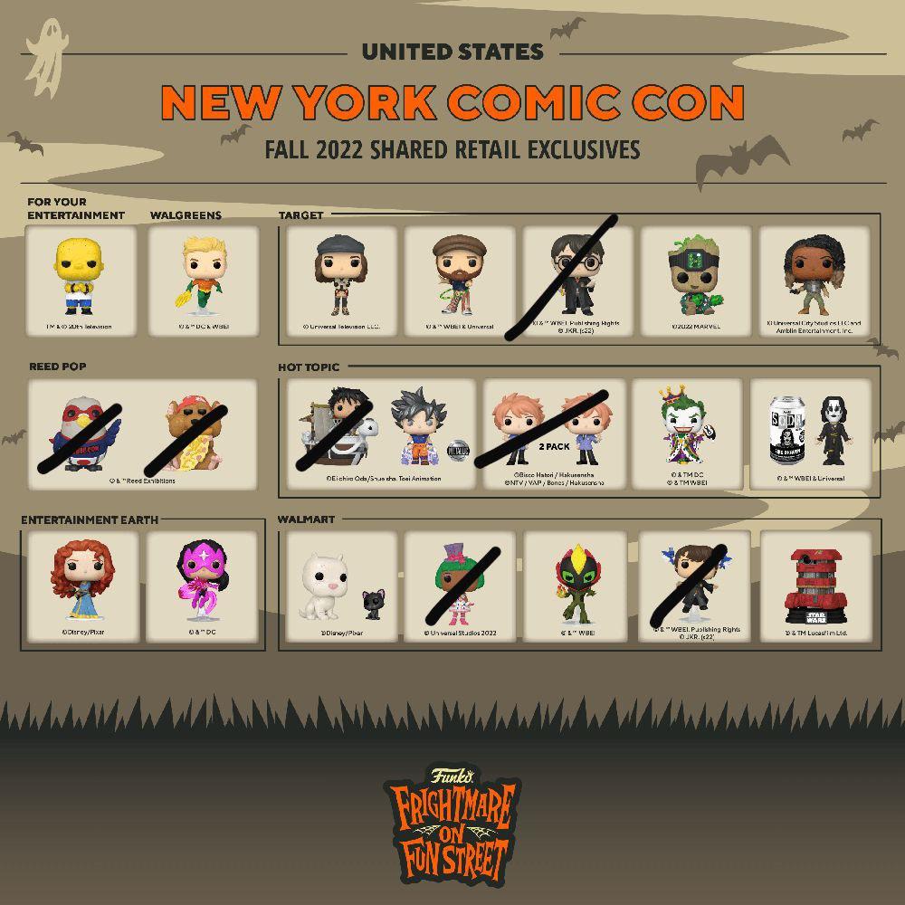 2019 new york comic con hot sale funko pop