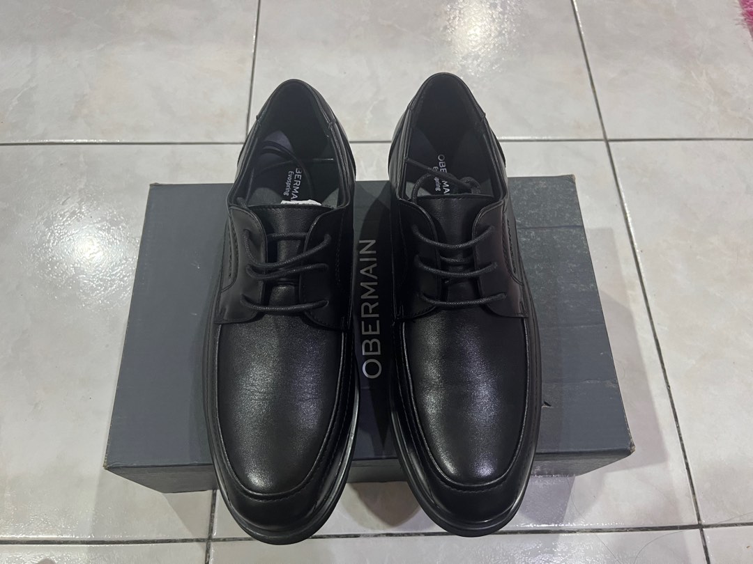 Obermain Evospring Leather Shoes, Men's Fashion, Footwear, Dress shoes ...