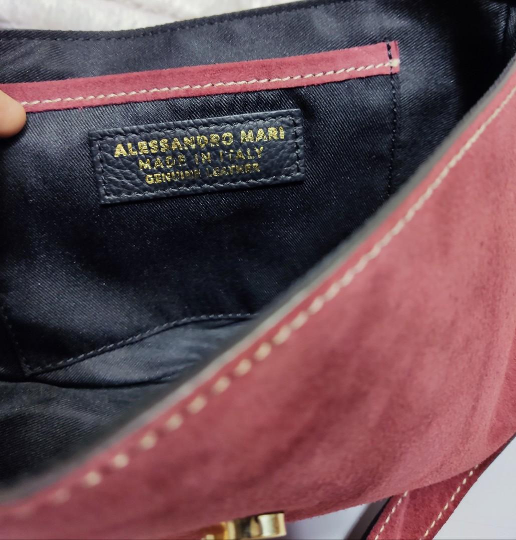 Alessandro mari red handbags cheap