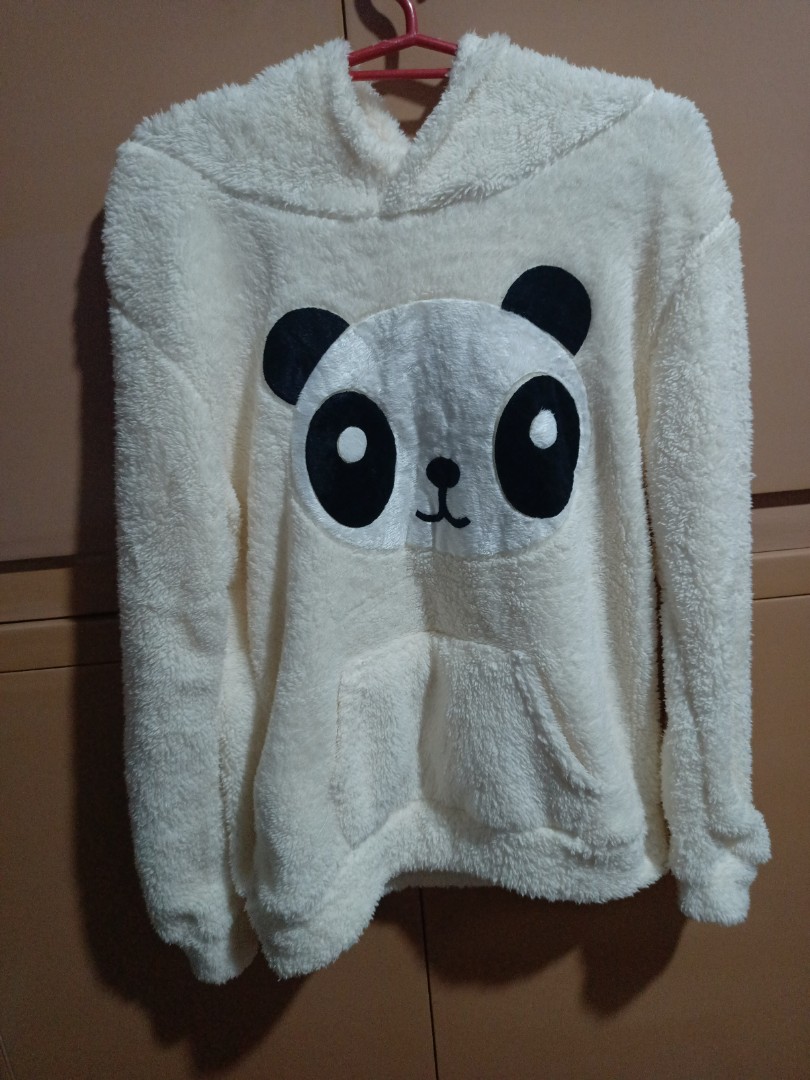 Panda Hoodie Womens Fashion Coats Jackets And Outerwear On Carousell 