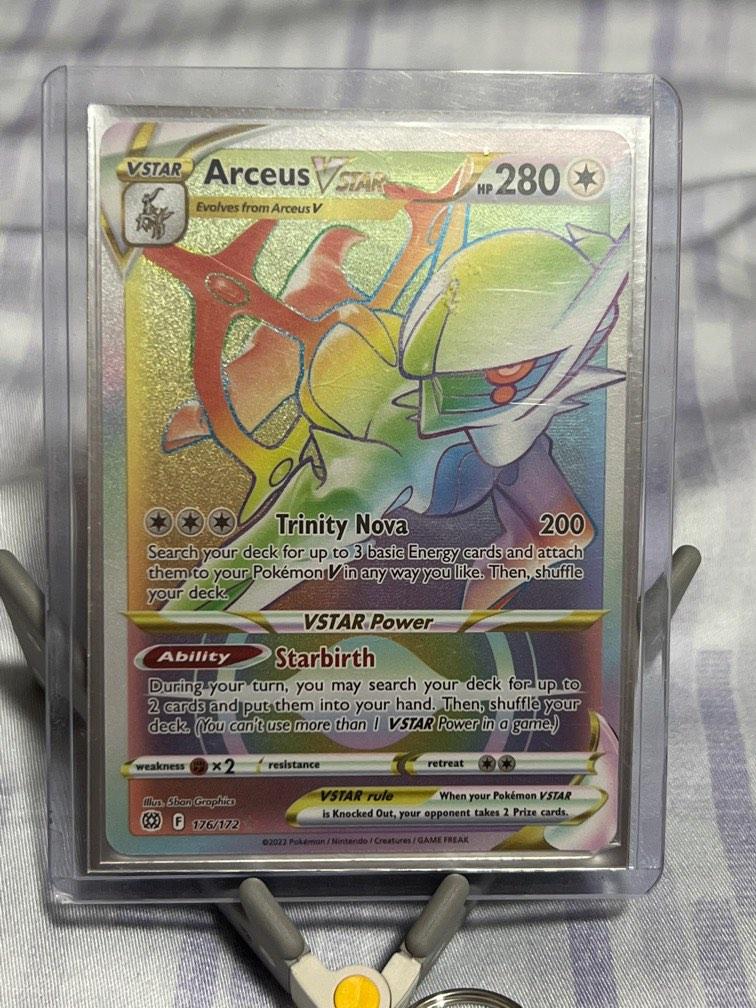 Pokemon Arceus Vstar Rainbow foil, Hobbies & Toys, Toys & Games on Carousell