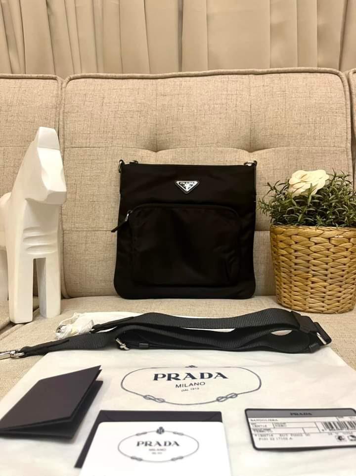 Prada Bandoliera Messenger Bag Nero Black Nylon (Category: Luxury Bags & Wallets) located in Manila. Submitted by bagislifeshop (Listing ID 1189149559, Image 2). Description: Brand New Alert!!! Grab this!!! 🔥🔥🔥 On Hand in PH 🇵🇭 100% Authentic Prada Bandoliera Messenger Bag Nero Black Nylon Condition: Brand New Comes with Dustbag, Booklet and Card.