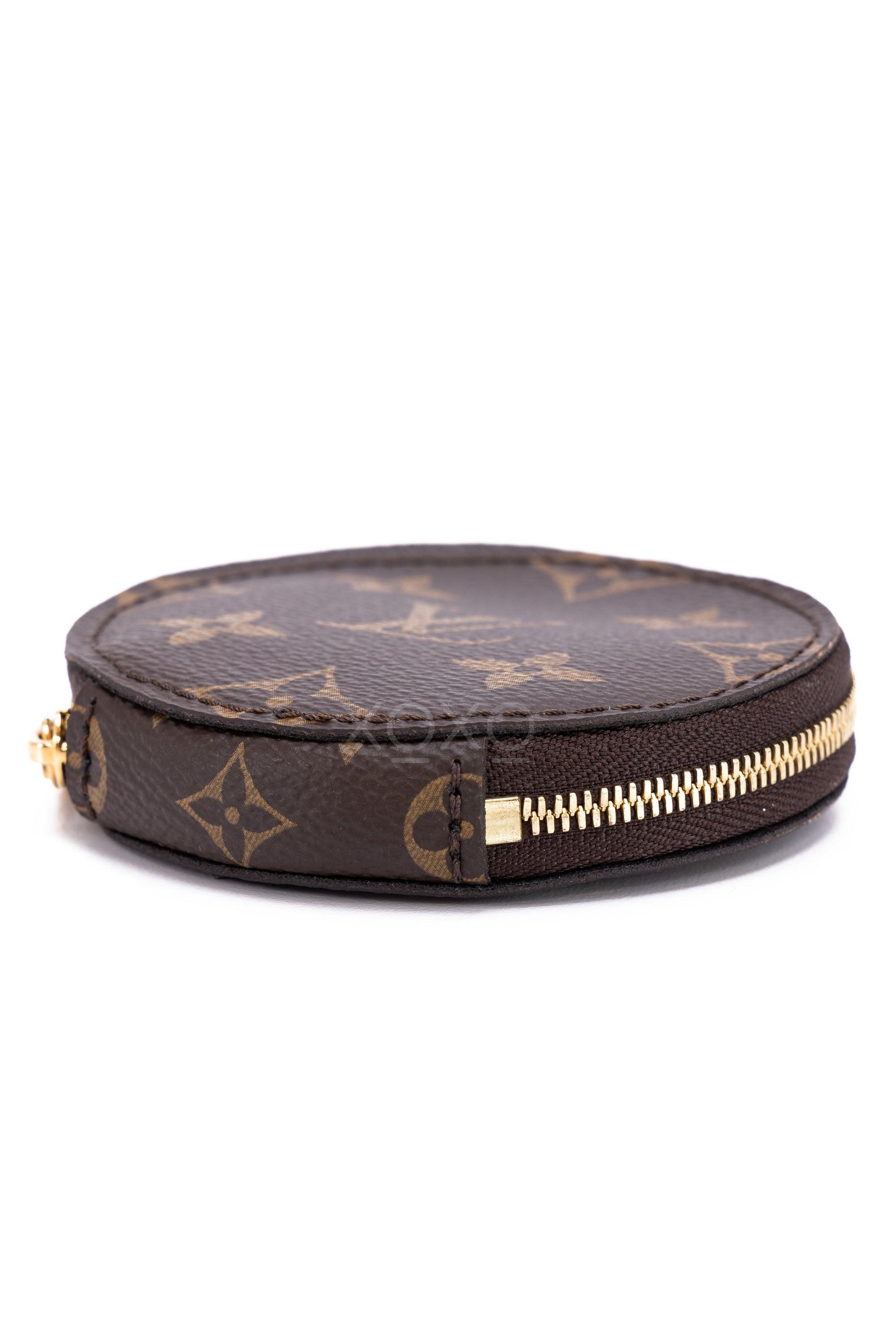 Pre owned Louis Vuitton Round Coin Pouch Monogram Coated Canvas