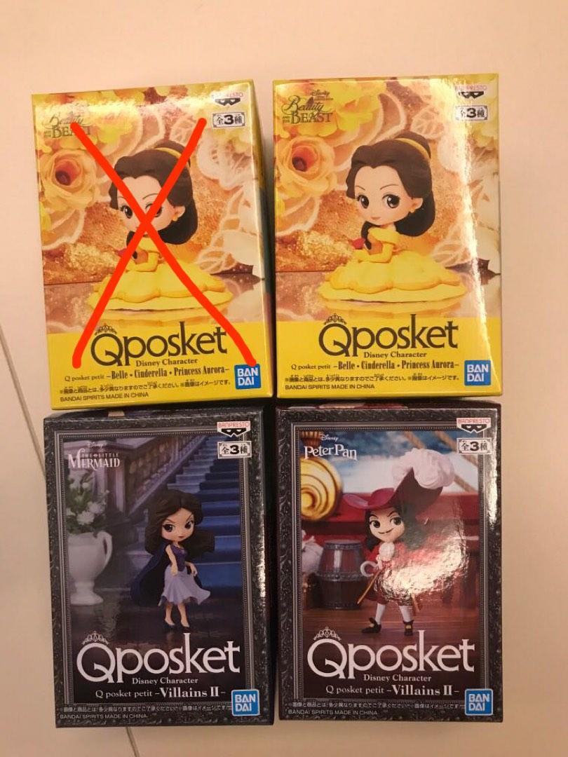 Q Posket Petit Disney Belle Villains Ii Captain Hook Vanessa Hobbies Toys Toys Games On Carousell