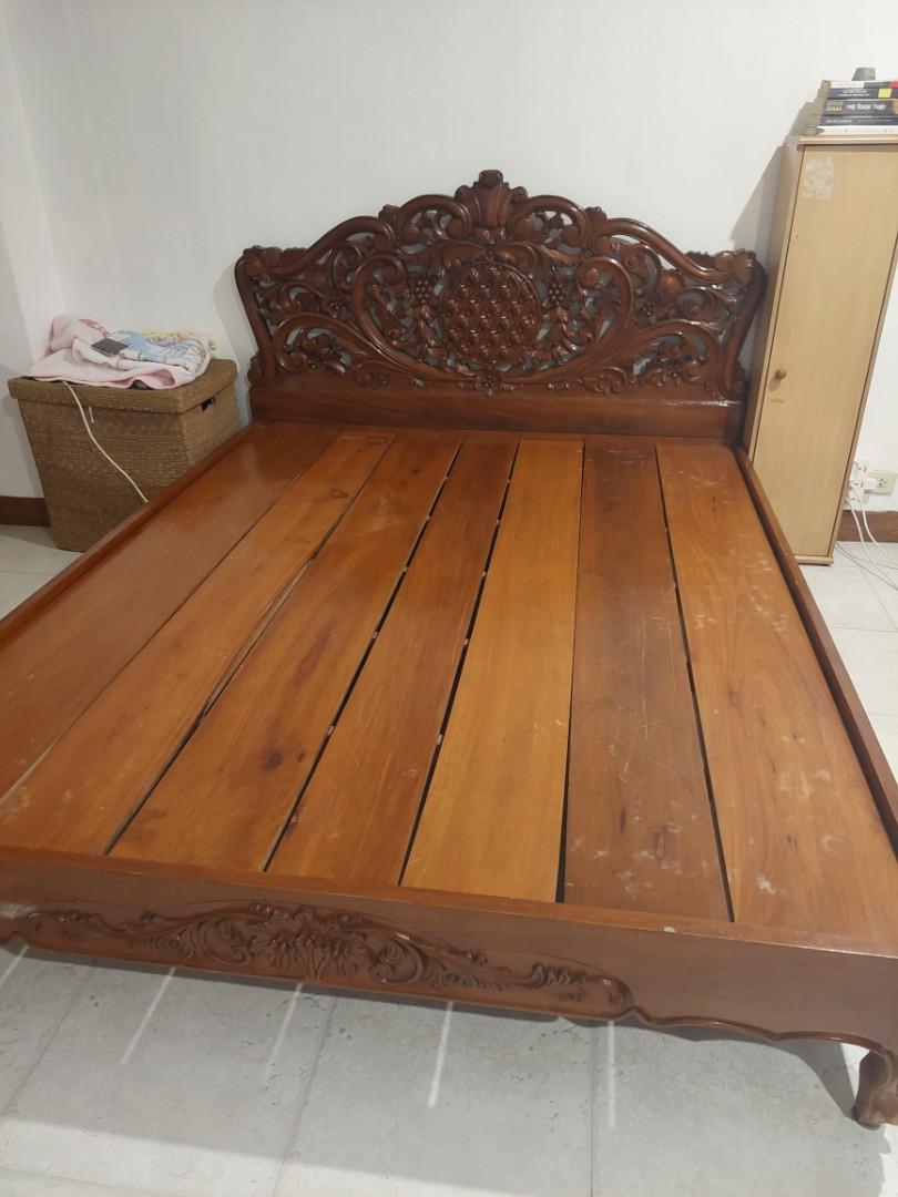 Queen Size Narra Bed Frame, Furniture & Home Living, Furniture, Bed