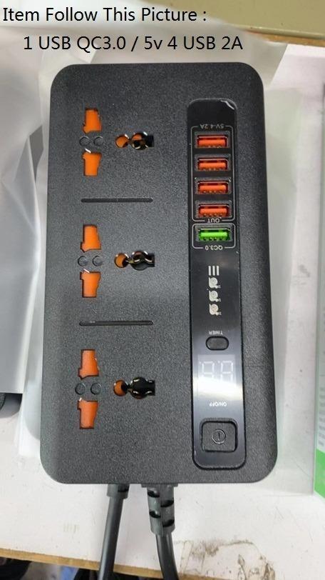 Ready Stock Single/Double Panel Intelligent Timing USB Universal Hole ...