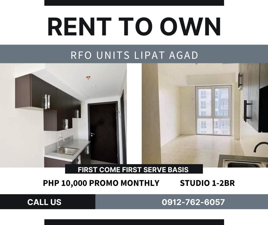 RFO units LIPAT AGAD studio 10k monthly rent to own Pasig Tiendesitas ortigas Edsa Megamall BGC