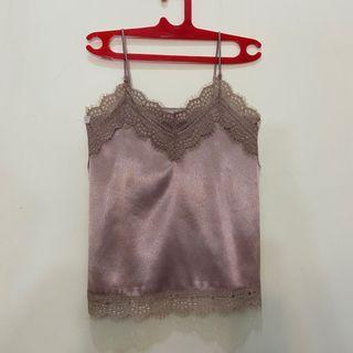 Rose Gold Lace Tank Top