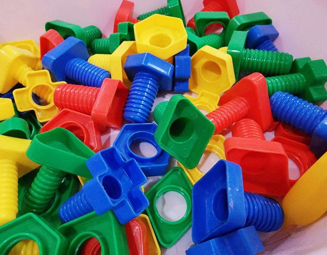 Screw, Nuts and Bolts Toy Set, Hobbies & Toys, Toys & Games on Carousell