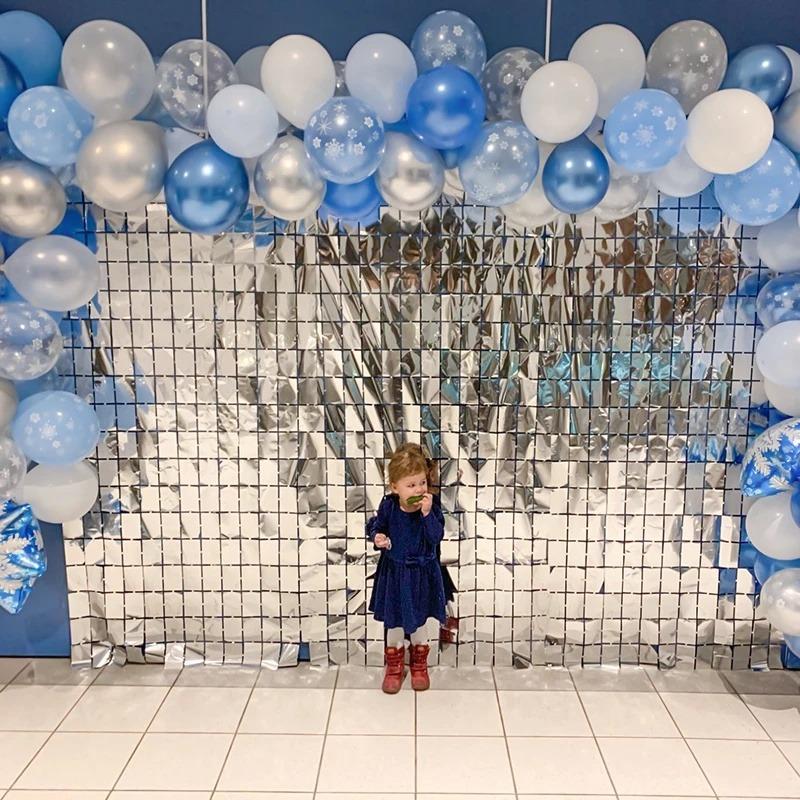 Sequin Tinsel Backdrop Birthday Wedding Party Background Curtain