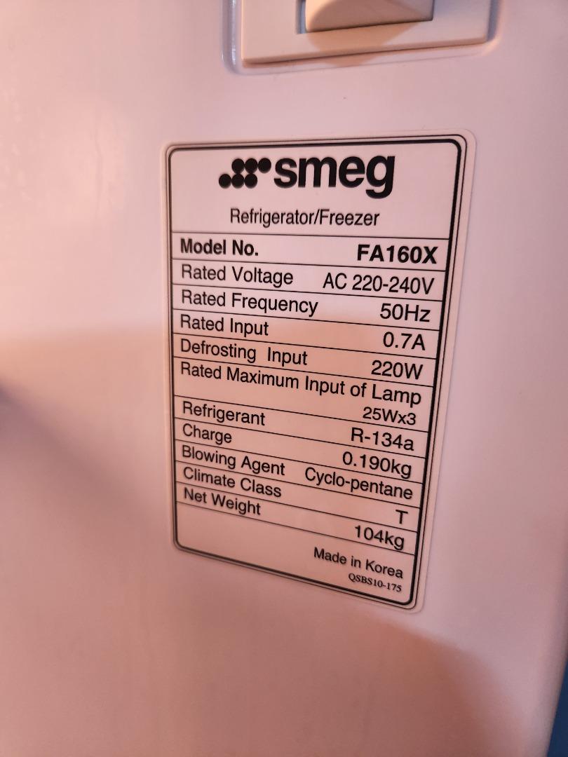SMEG SideBySide Fridge 537L FA160X (92300), TV & Home Appliances, Kitchen Appliances