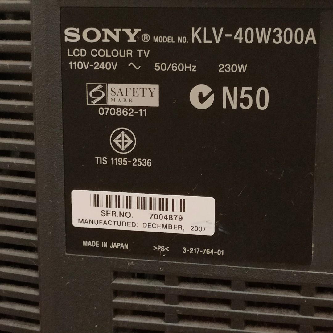 Sony Bravia KLV 40W300A on Carousell