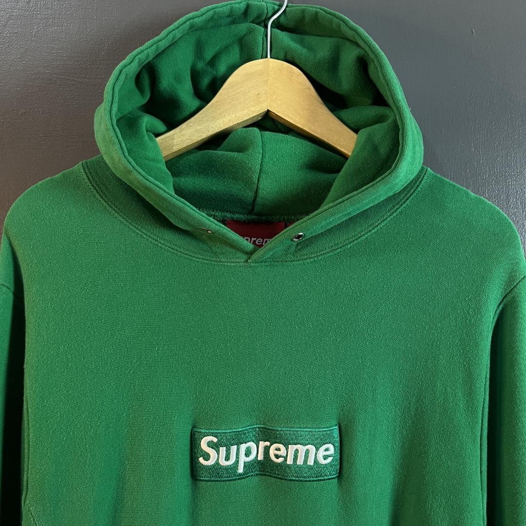 Supreme grass hot sale green box logo