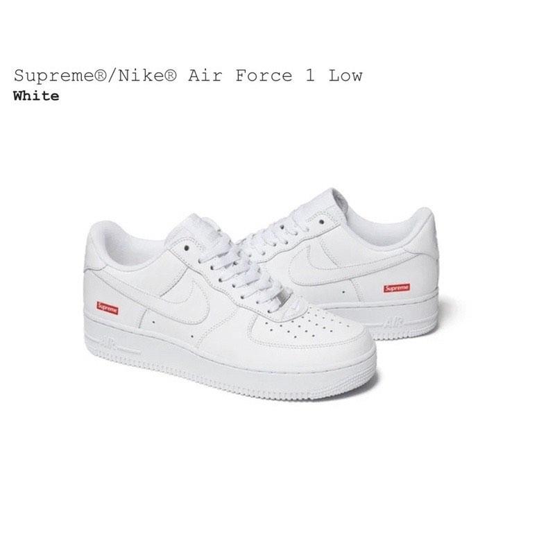 Supreme x Nike Air Force 1 Low 白聯名鞋款, 他的時尚, 鞋, 運動鞋在