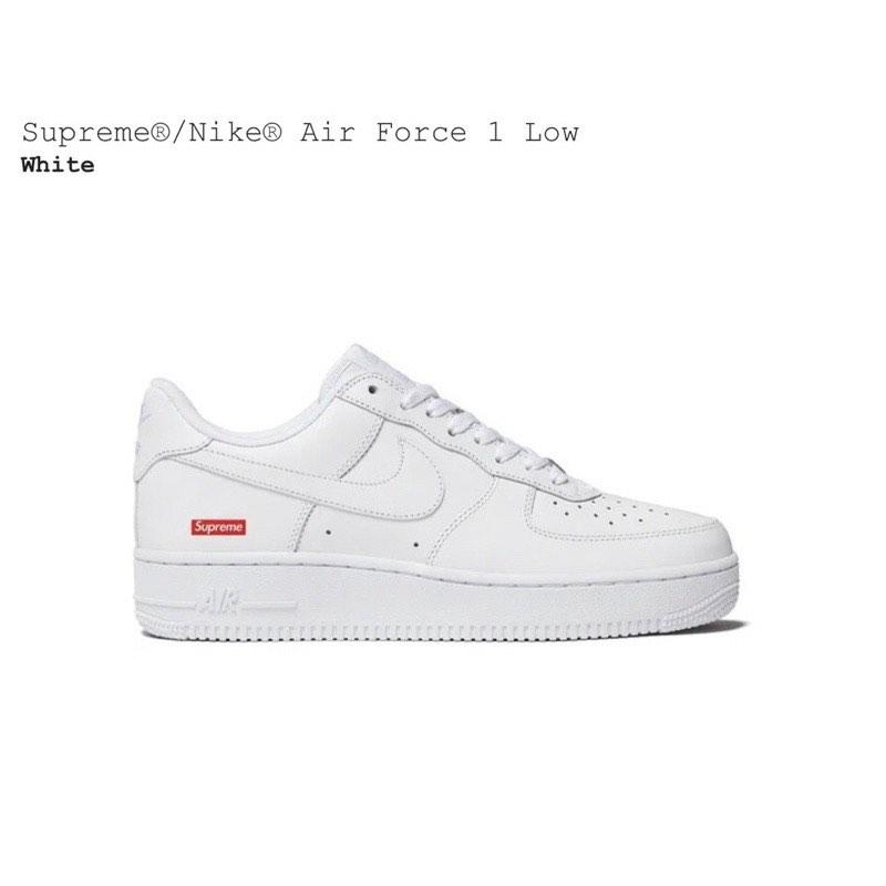 Supreme x Nike Air Force 1 Low 白聯名鞋款, 他的時尚, 鞋, 運動鞋在