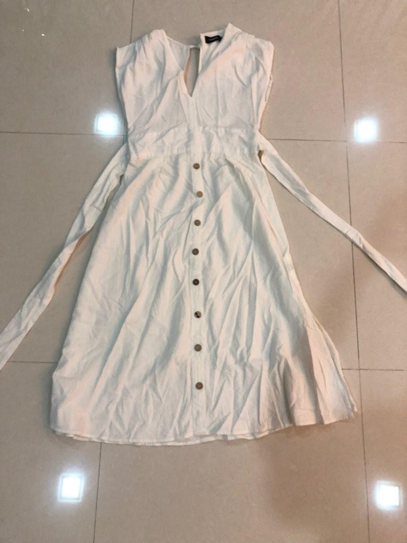 Temt top white dress