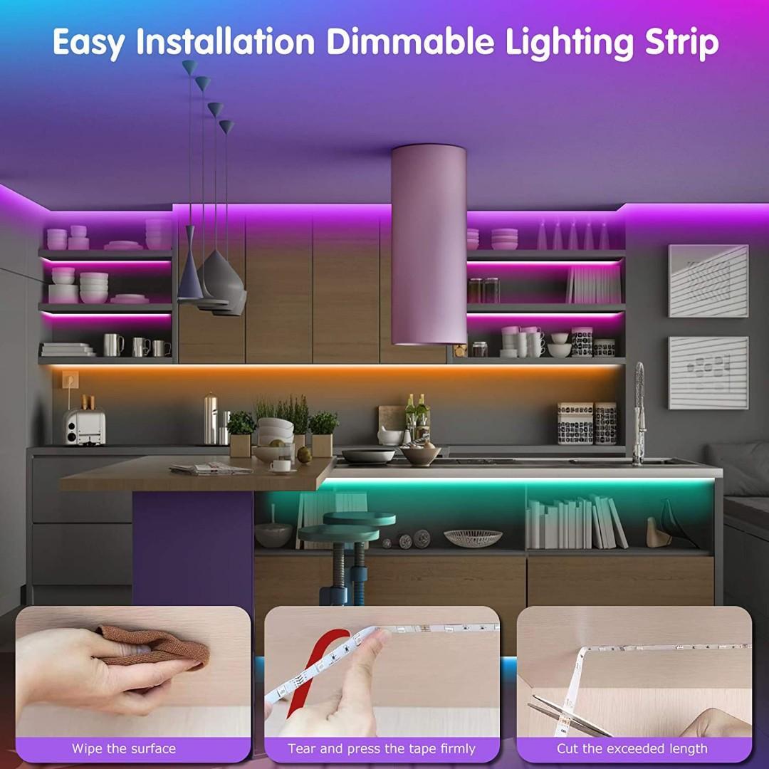 Tenmiro Led Lights for Bedroom 100ft 2 Rolls of 50ft Music Sync