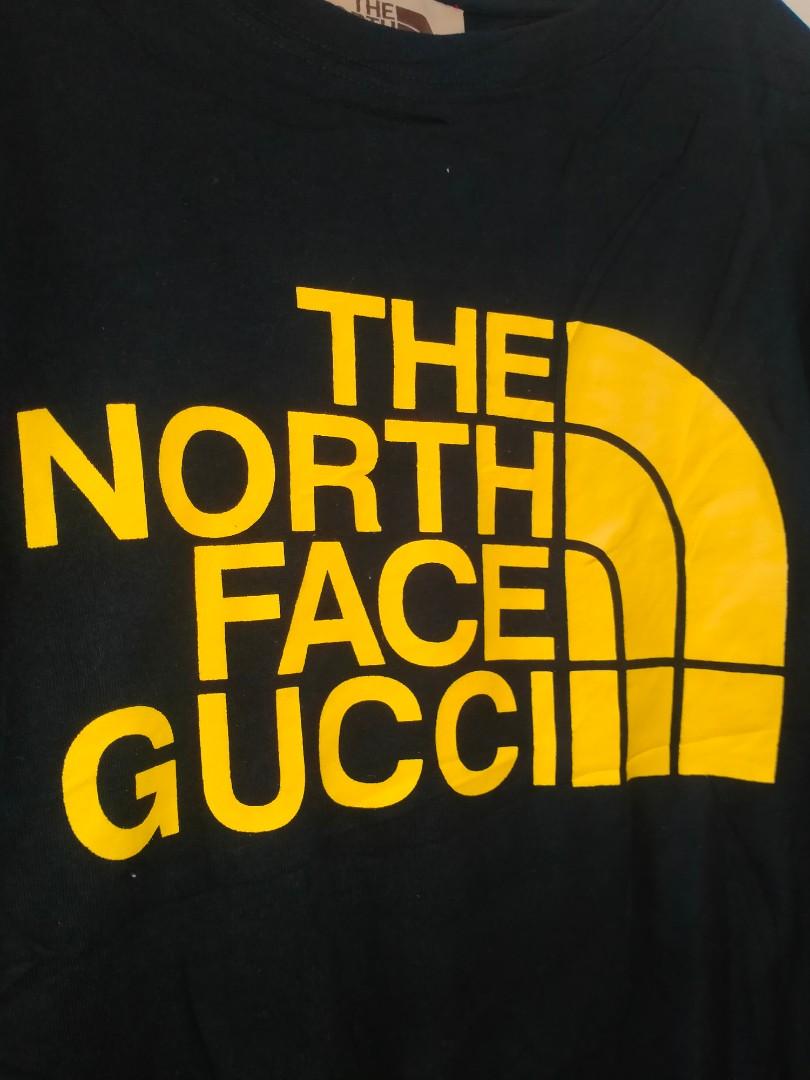 TNF x Gucci, Men's Fashion, Tops & Sets, Tshirts & Polo Shirts on Carousell