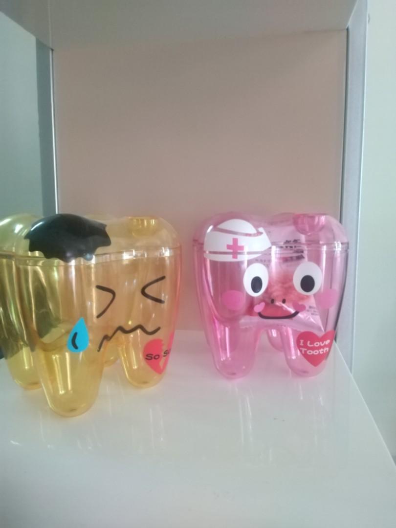 tooth shaped container bekas makanan decorative, Hobbies & Toys, Toys