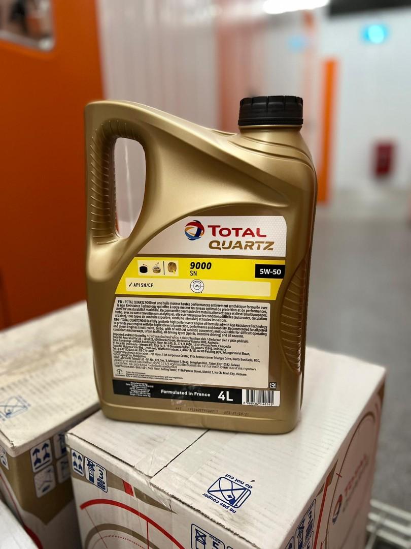 TOTAL 9000 5W50 ENGINE OIL, Car Accessories, Accessories on Carousell