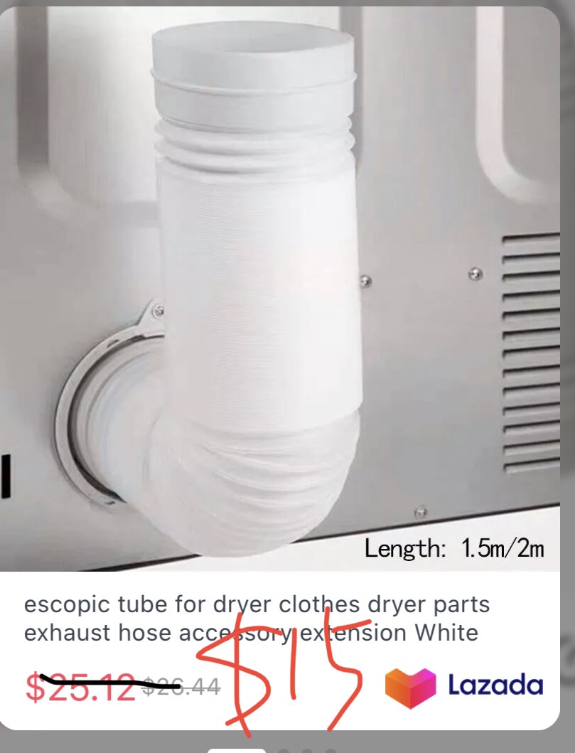 Tube Cloth dryer, TV & Home Appliances, Washing Machines and Dryers on