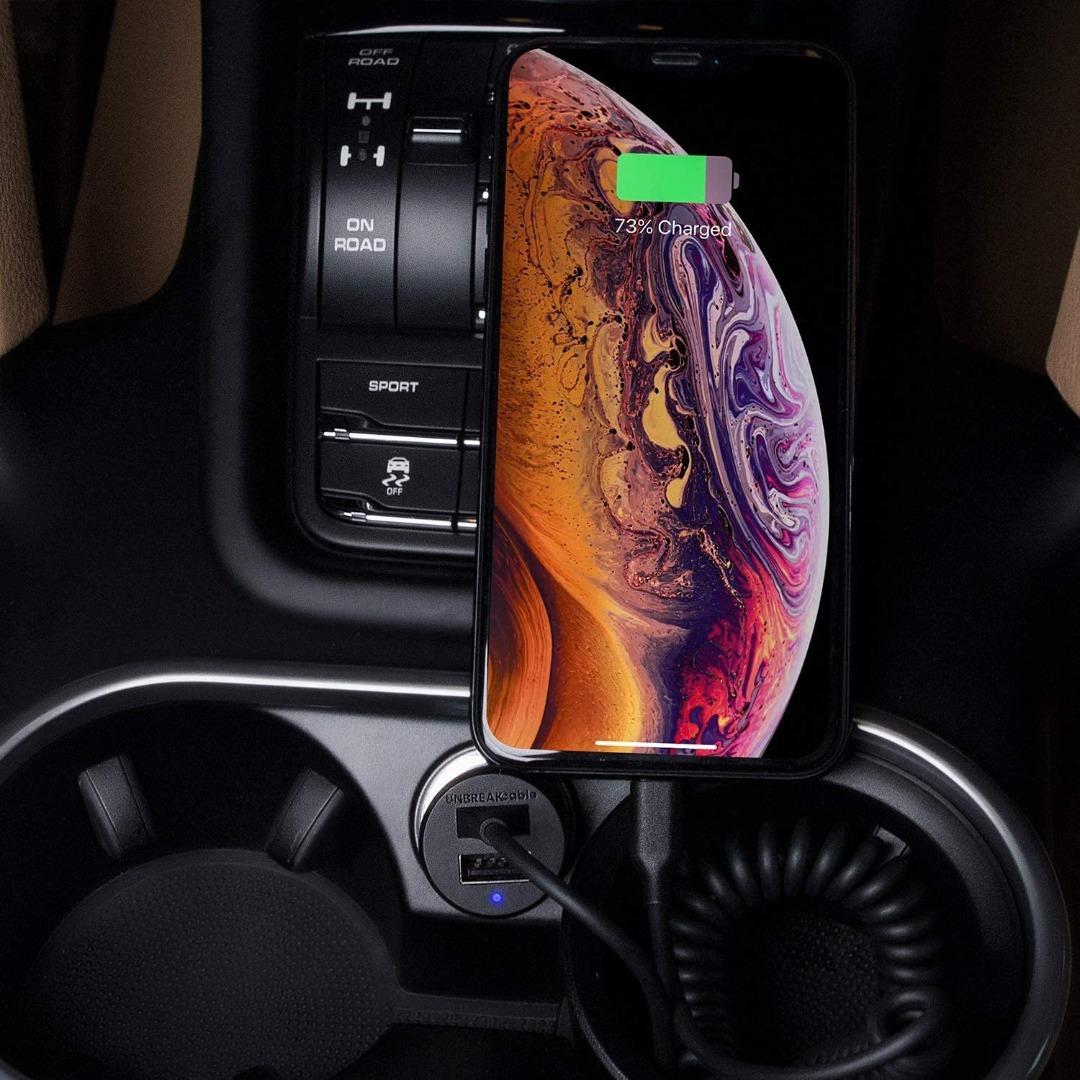 UNBREAKcable iPhone Car Charger [Apple MFI C89 Certified] 24W/4.8A