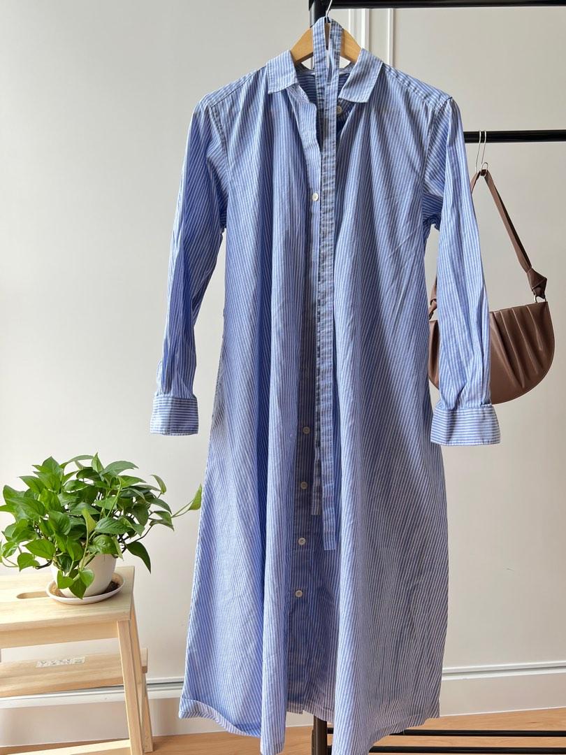 Uniqlo striped shirt dress to let go Women s Fashion Dresses