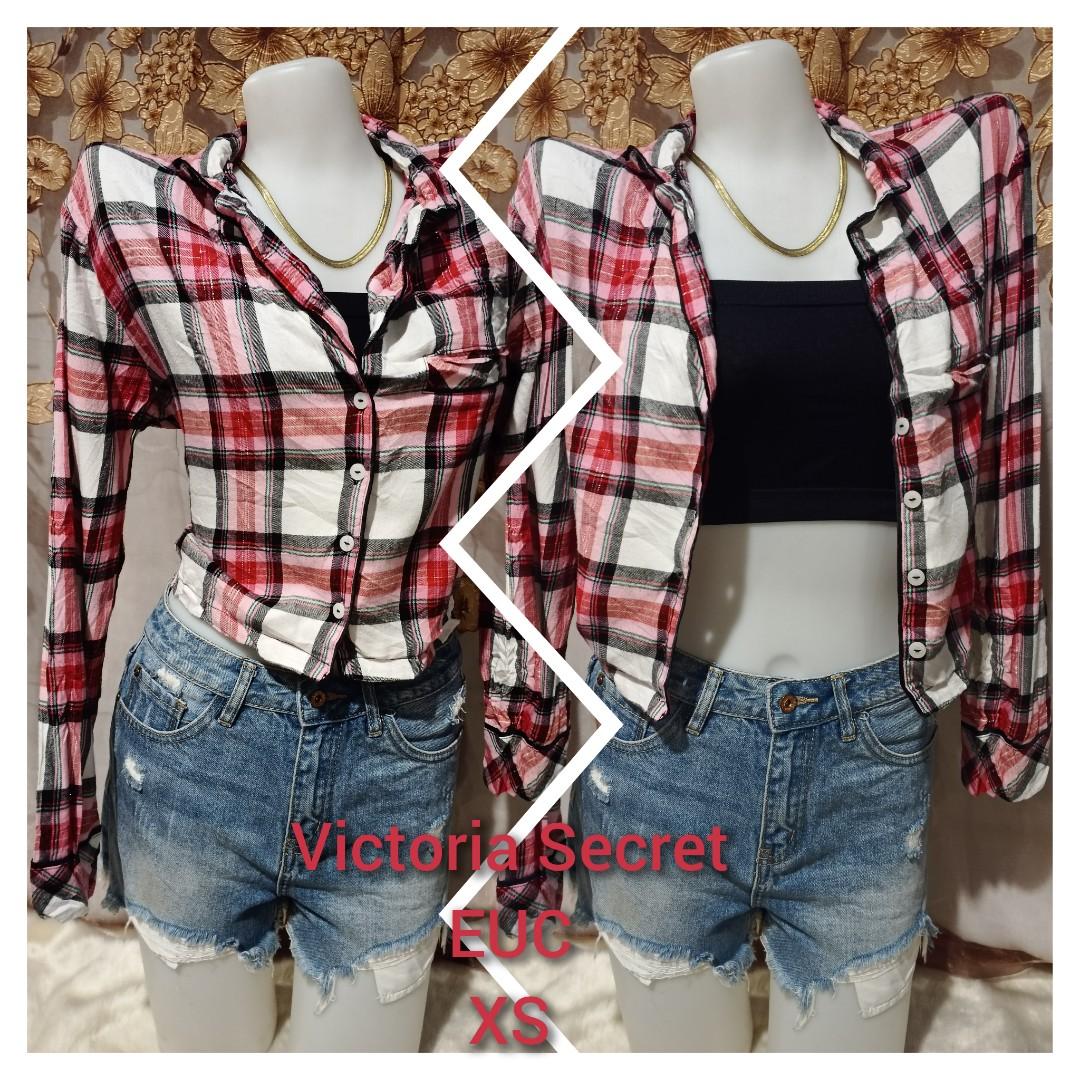 Victoria Secret Fashion Polo Blouse Women s Fashion Tops Longsleeves on Carousell