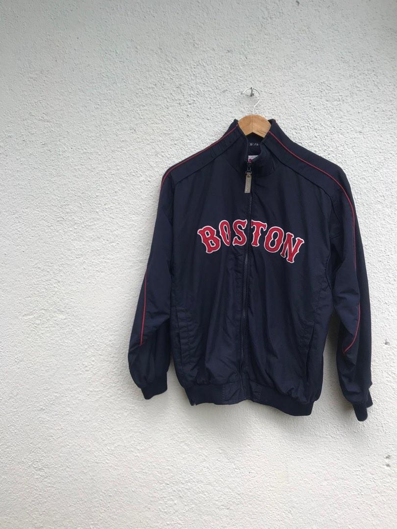 vintage 90s varsity bomber jacket Majestic Boston Red Sox