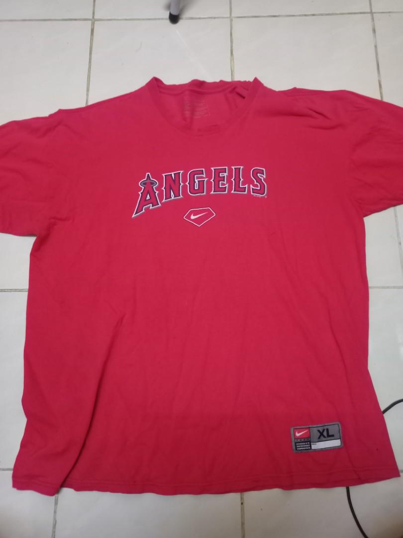 Nike MLB, Shirts, Vintage Nike Mlb Anaheim Angels Center Swoosh Tshirt  Size L