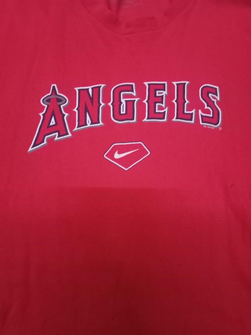 Nike MLB, Shirts, Vintage Nike Mlb Anaheim Angels Center Swoosh Tshirt  Size L