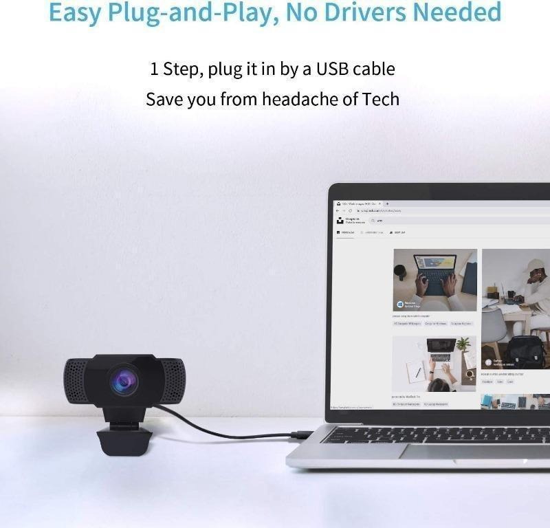wansview 1080P cam with Microphone, USB 2.0 Desktop Laptop Computer