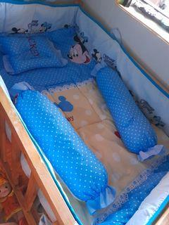 Wood Crib set for baby boy