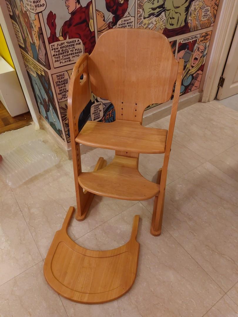 Mamas and papas wooden high chair top