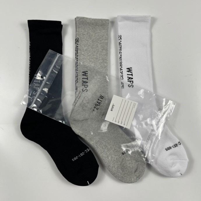 WTAPS 24SS SOX 2色セットBLACK & WHITE