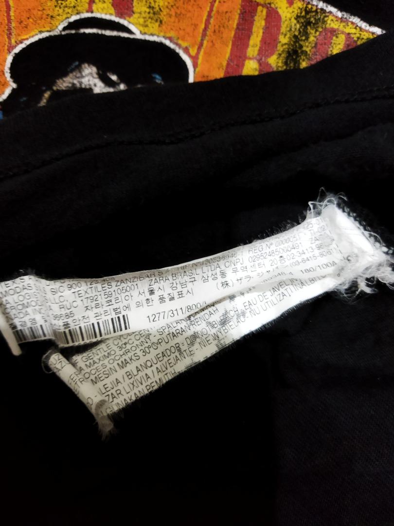 ZARA X 1988 TOUR GUN'S N ROSES T-SHIRT, Men's Fashion, Tops & Sets ...